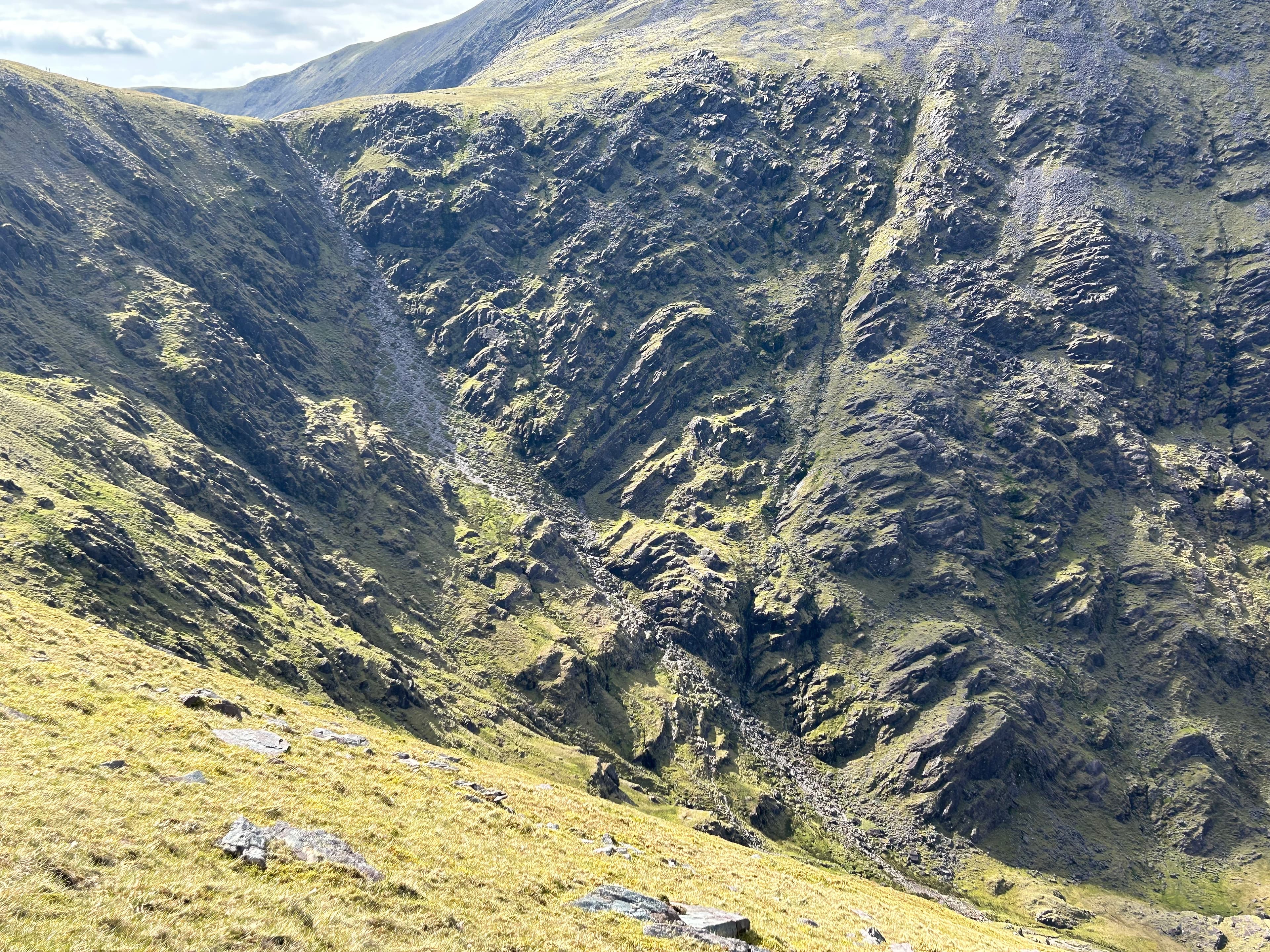 Take on exposed ridges and rock
